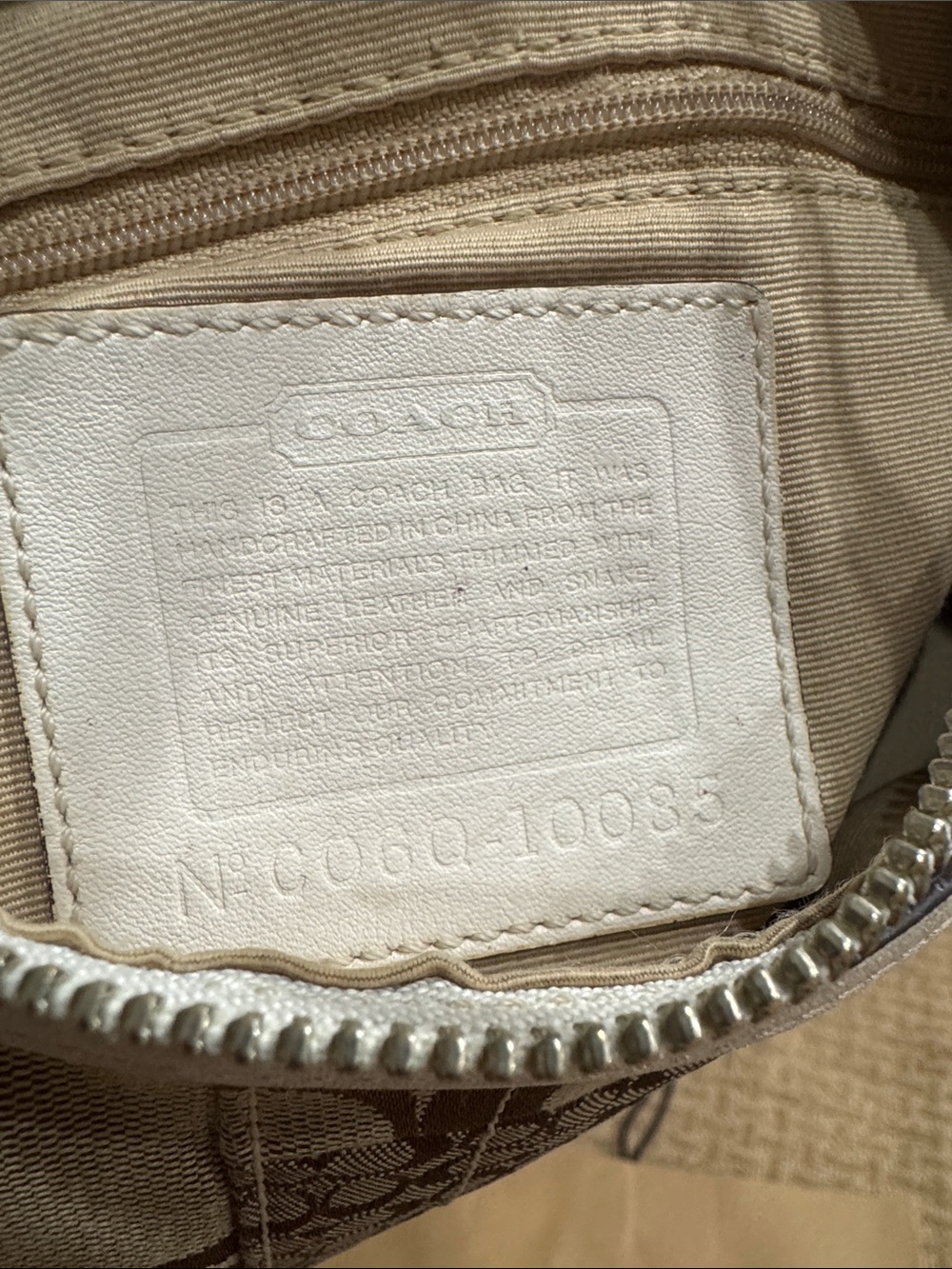 Coach Signature Pattern Patchwork Shoulder Bag - Python Trim - Picture 2 of 9